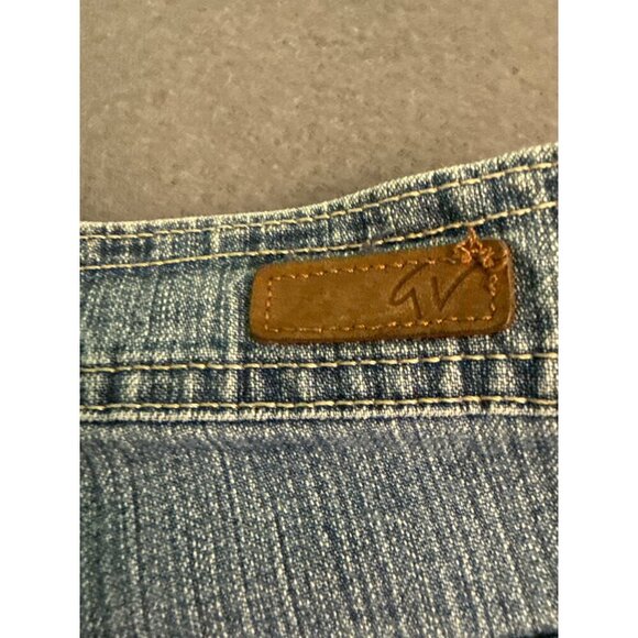 Gloria Vanderbilt Womens Size 6 Light Wash Straight Leg Denim Jeans With Embroid - Picture 7 of 7